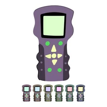Automotive car diagnostic scanner vector cartoon graphic Illustrazione stock