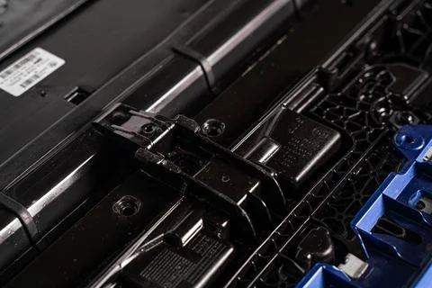 Automotive cooling system assembly close up Foto stock