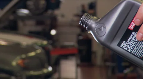 Automotive - Engine Oil 01 Stock Footage 2837814