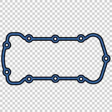 Automotive engine valve Иллюстрация