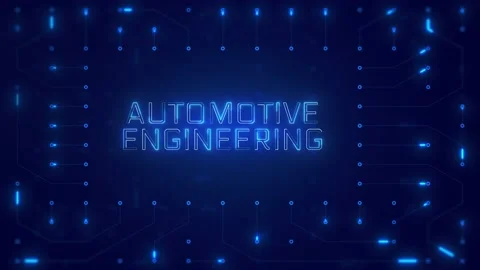Automotive Engineering Word Text with ne... | Stock Video | Pond5