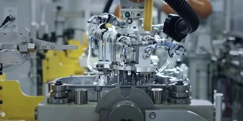 Automotive Factory Tech｜Advanced Technology - Automated Production Line 스톡 동영상 317668053
