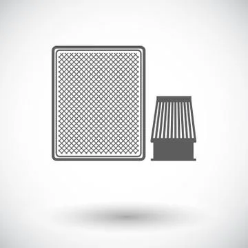 Automotive filter icon Stock Illustration