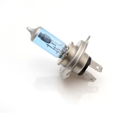 Automotive light bulb on white background Foto stock