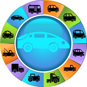 Automotive wheel Stock Illustration