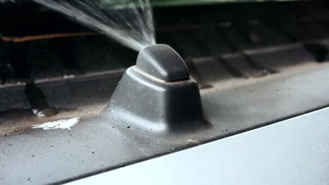 Automotive Windshield Washers in Action Stock Footage 154564162