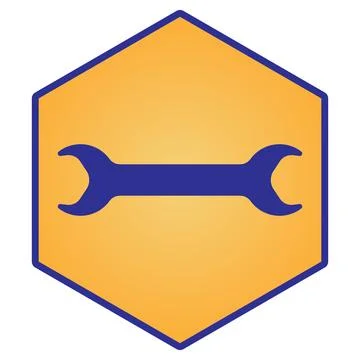 Automotive workshop set symbol tool Stock Illustration