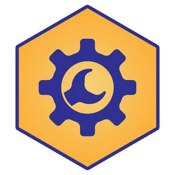 Automotive workshop set symbol tool Illustrazione stock