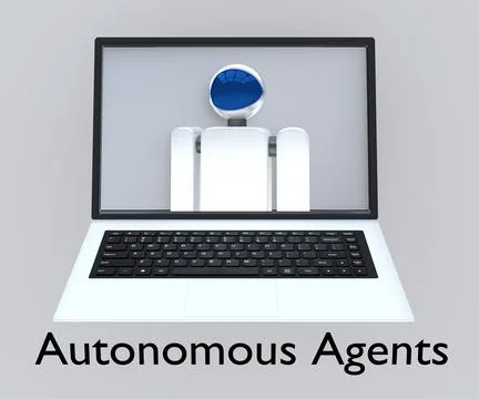 Autonomous Agents concept Stock Illustration
