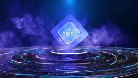 Autonomous AI Agent Platform for Intelligent Business Automation Stock Footage 342623476