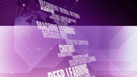 Autonomous artificial intelligence background exploring natural language Stock Footage 270702650