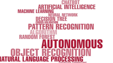 Autonomous artificial intelligence exploring technology of neural networks Stock Footage 270866923