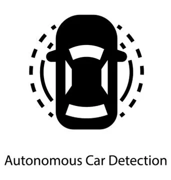 Autonomous Car Detection Stock Illustration