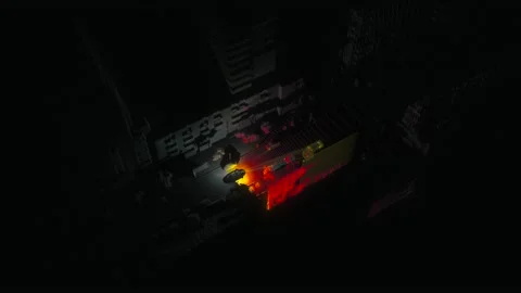 Autonomous car driving training process. AI object detection Stock Footage 149563482