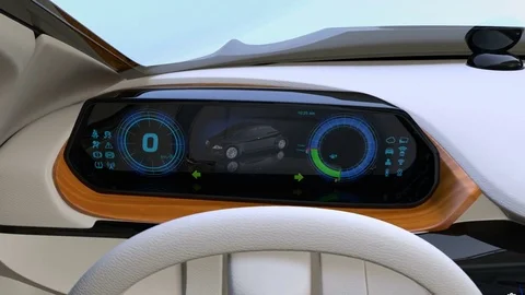 Autonomous car interior concept Stock Footage 77196851