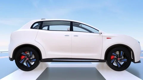 Autonomous car interior design Stock Footage 75736774