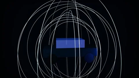Autonomous Car Radar Scan Loop - Self Driving Sensor Tech Backdrop Video stock 341954677