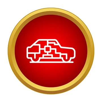 Autonomous car self driving technology concept icon Stock Illustration