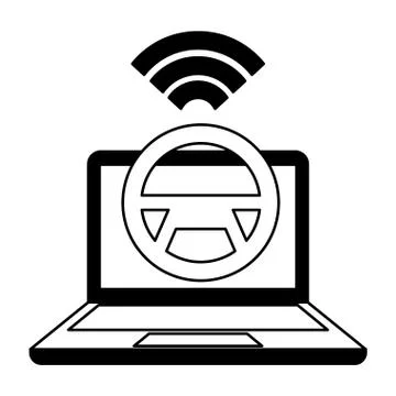 Autonomous car transport Illustrazione stock