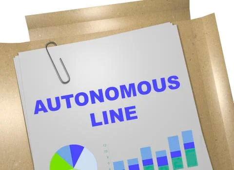 Autonomous Line concept Stock Illustration