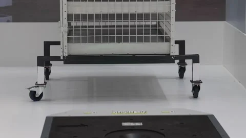 Autonomous Mobile Robot Flow Rack Stock Footage 337170847