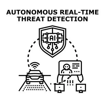 Autonomous real time threat detection system using artificial intelligence Stock-Illustration