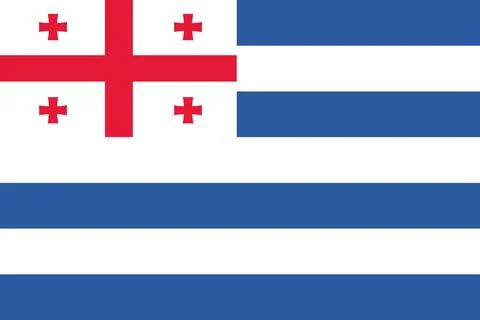 Autonomous Republic of Adjara flag background illustration Stock Illustration