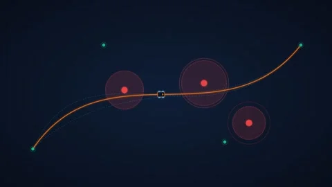 Autonomous Robotics Path Planning Motion HUD 스톡 동영상 345223934