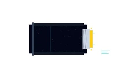 Autonomous Satellite Star Tracker Navigation Sensor Optical Pattern Matchin.. Stock Footage 347627176