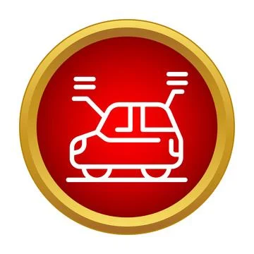 Autonomous smart car icon representing futuristic vehicle technology イラスト素材