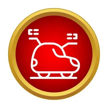 Autonomous smart car icon showing intelligence technology Illustrazione stock