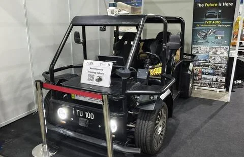 Autonomous Training Vehicle 库存照片