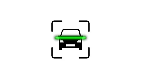 Autonomous vehicle scanning dynamic animation, futuristic car detection sys.. Stock Footage 346498305