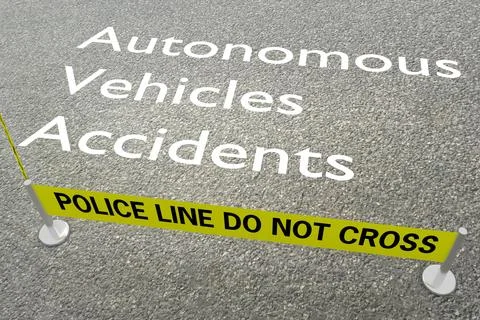Autonomous Vehicles Accidents concept Stock Illustration