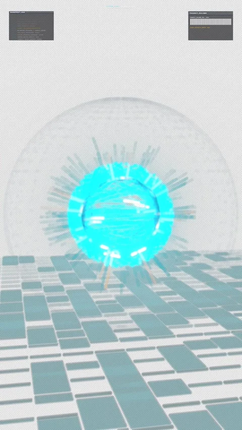 Autonomous Vertical Video 9:16 Global Logistics Globe Premium HUD - 4K Alpha Stock Footage 332539418