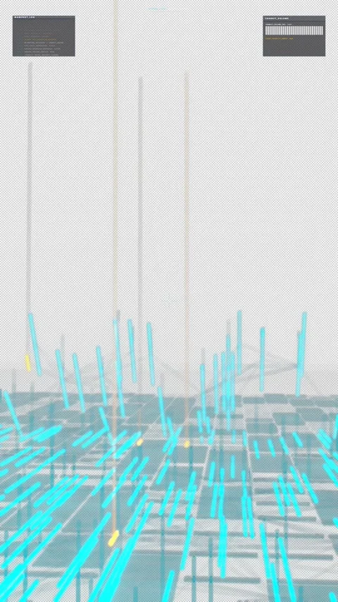 Autonomous Vertical Video 9:16 Warehouse Automation HUD - 4K Alpha Stock-Footage 332543230