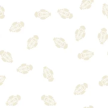 Autonomus vehicle glyph seamless pattern Stock Illustration