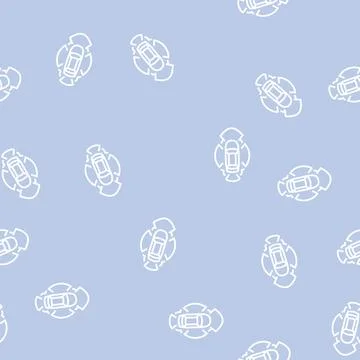 Autonomus vehicle line seamless pattern Stock Illustration