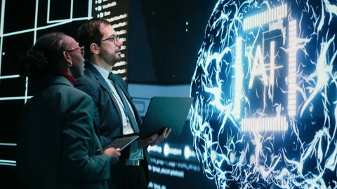 Autonomy concept, AI machine learning and engineering team Stock Footage 329531410