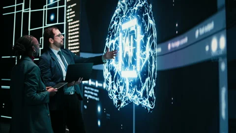 Autonomy concept, AI machine learning and engineering team Stock Footage 329591953