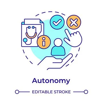 Autonomy multi color concept icon Stock-Illustration