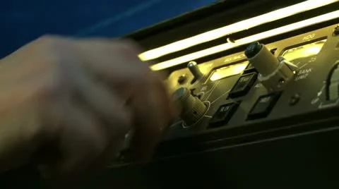 Autopilot Adjustment Stock Footage 22772445