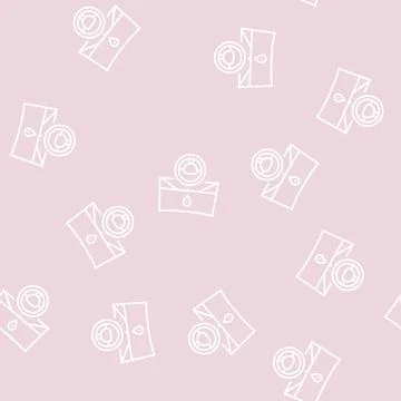 Autopilot navigation line seamless pattern Stock Illustration