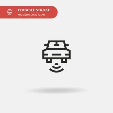Autopilot Simple vector icon. Illustration symbol design template for web mob Stock Illustration