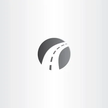 Autoroad highway vector logo sign design Stock Illustration