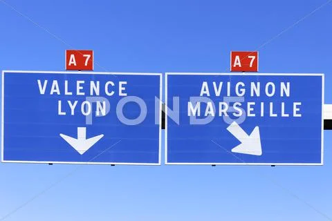 Autoroute direction Stock Photos