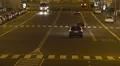 Autos driving on road, night traffic, transportation in Europe, slowmotion HD Footage
