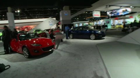 Autoshow fast forward Stock Footage 649510