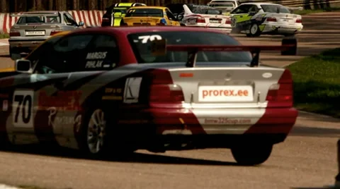 Autosport crash Stock Footage