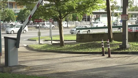 Autotomatic bar parcking ticket Video stock 296359410